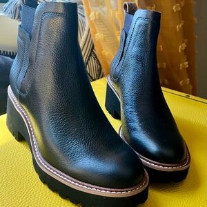 Black Leather Ankle Boots